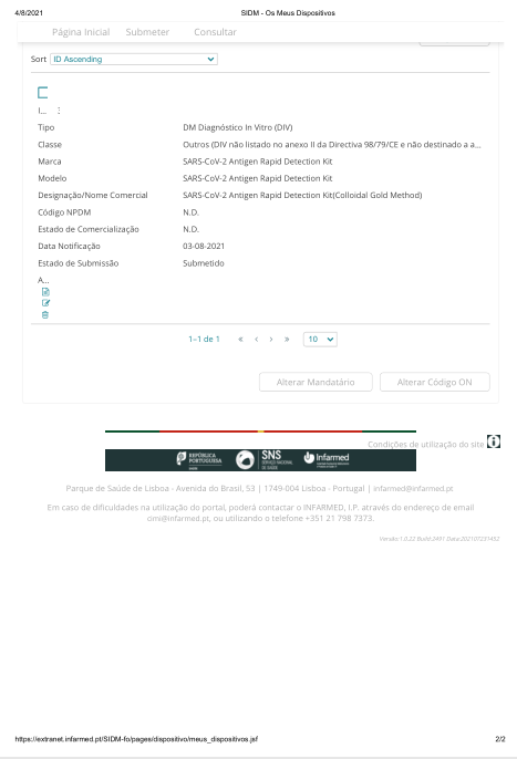Новый реагент для быстрого обнаружения антигена коронавируса (SARS-CoV-2) (метод коллоидного золота), разработанный Nanbaibo Biologics, внесен в «белый список» Италии.
